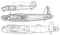 Side plans of British bombers