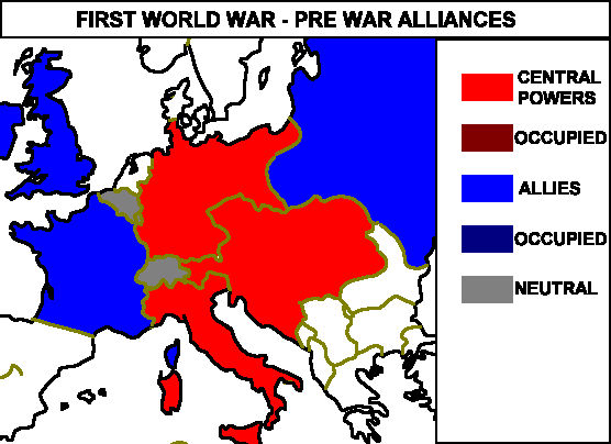 Map Of Europe Of 1914