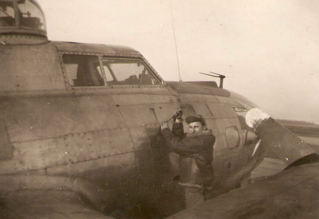 Removing Skin from B-17 for Repairs 