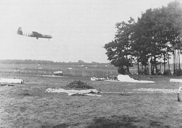 British gliders landing before the attack on Arnhem
