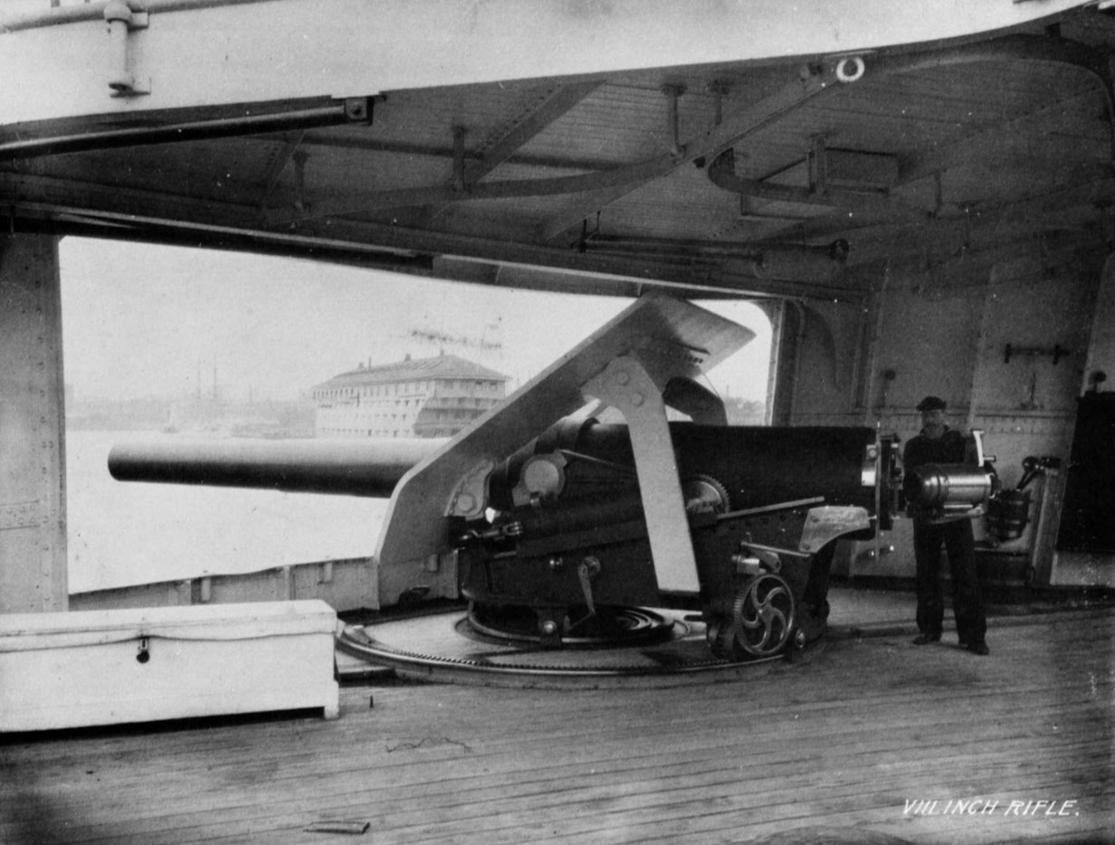 8in gun, USS Chicago (1885) 