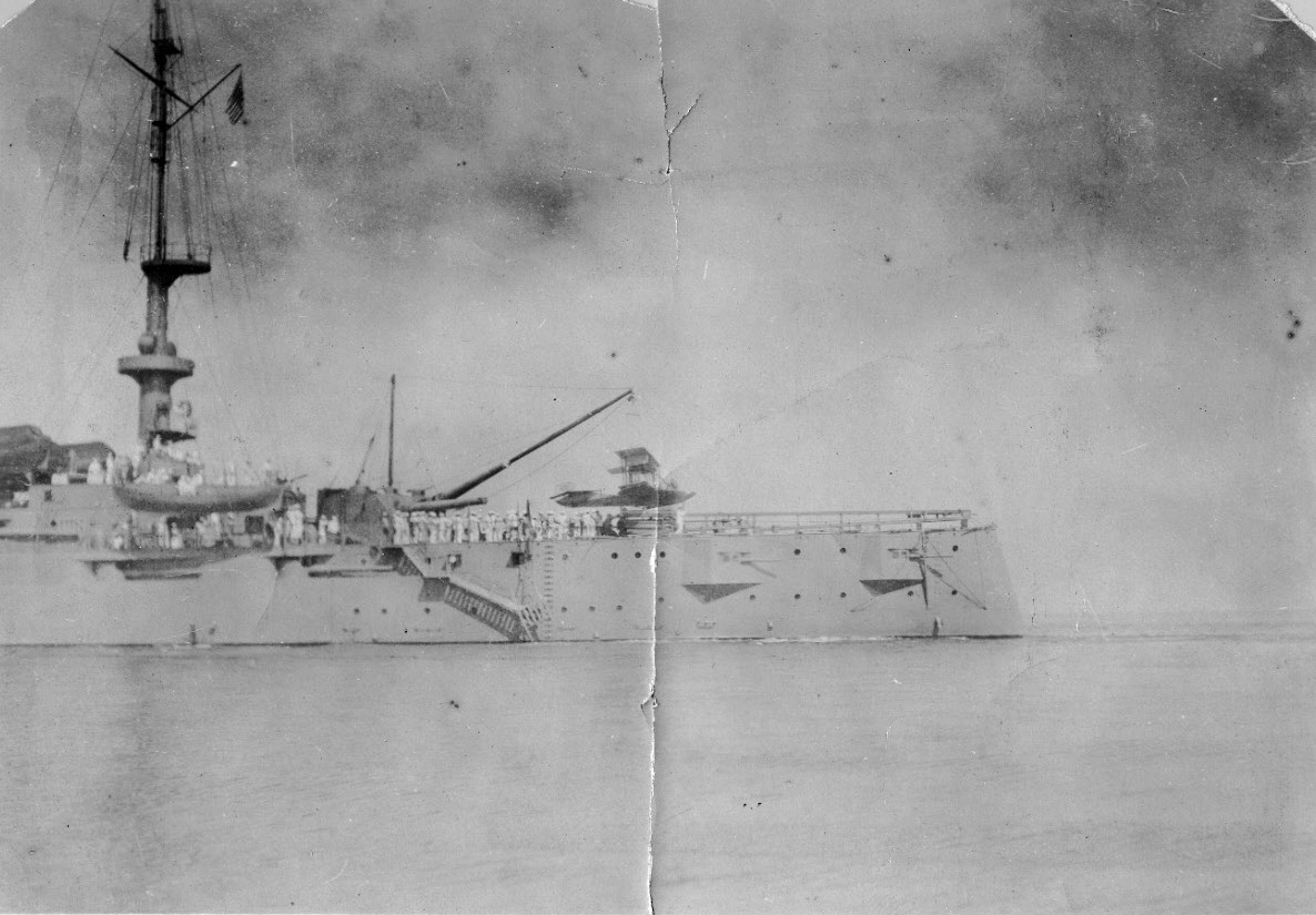 First catapult launch from ship at sea, USS North Carolina (ACR-12), 1915 