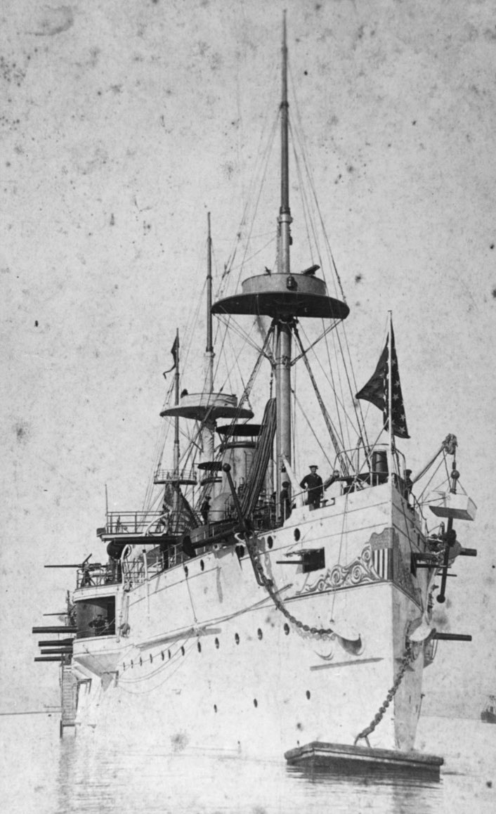 USS San Francisco (C-5) at San Francisco c.1905 