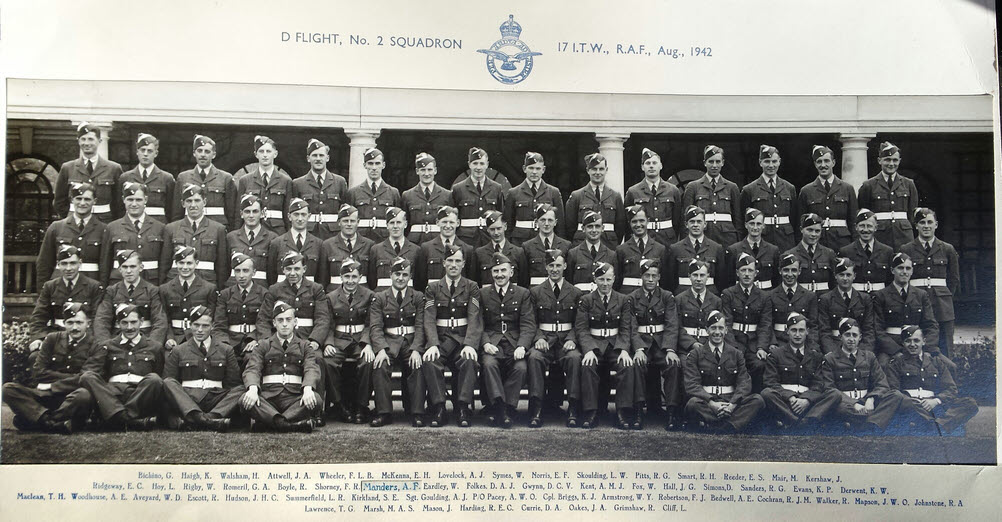 D Flight, No.2 Squadron, 17 I.T.W, August 1942 