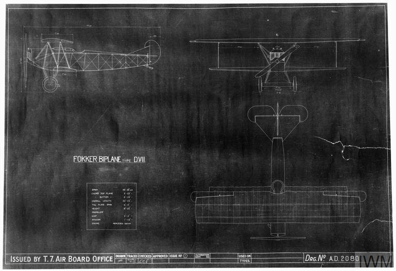 Plans of Fokker D.VII 