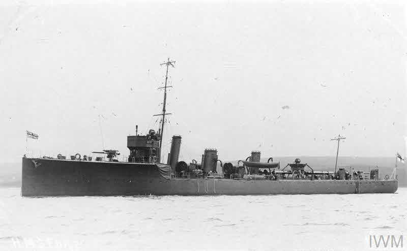 HMS Fury from the left 