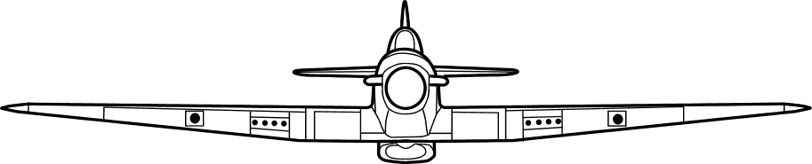 Hawker Hurricane I Front Plan