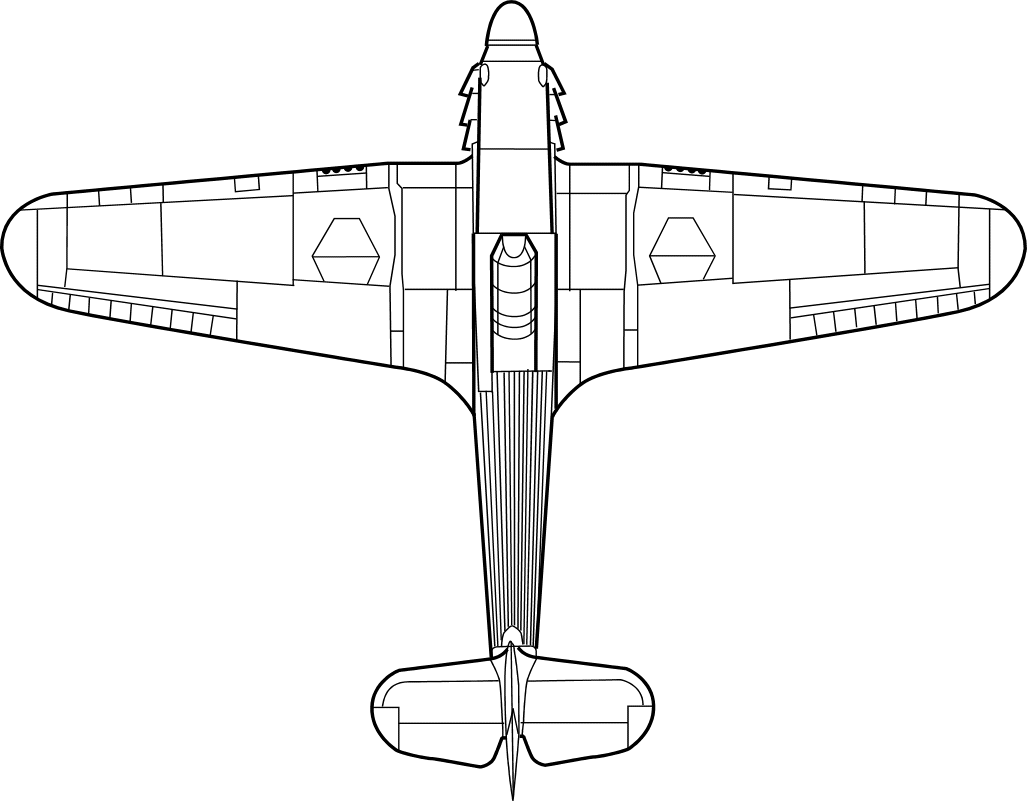 Hawker Hurricane I Top Plan