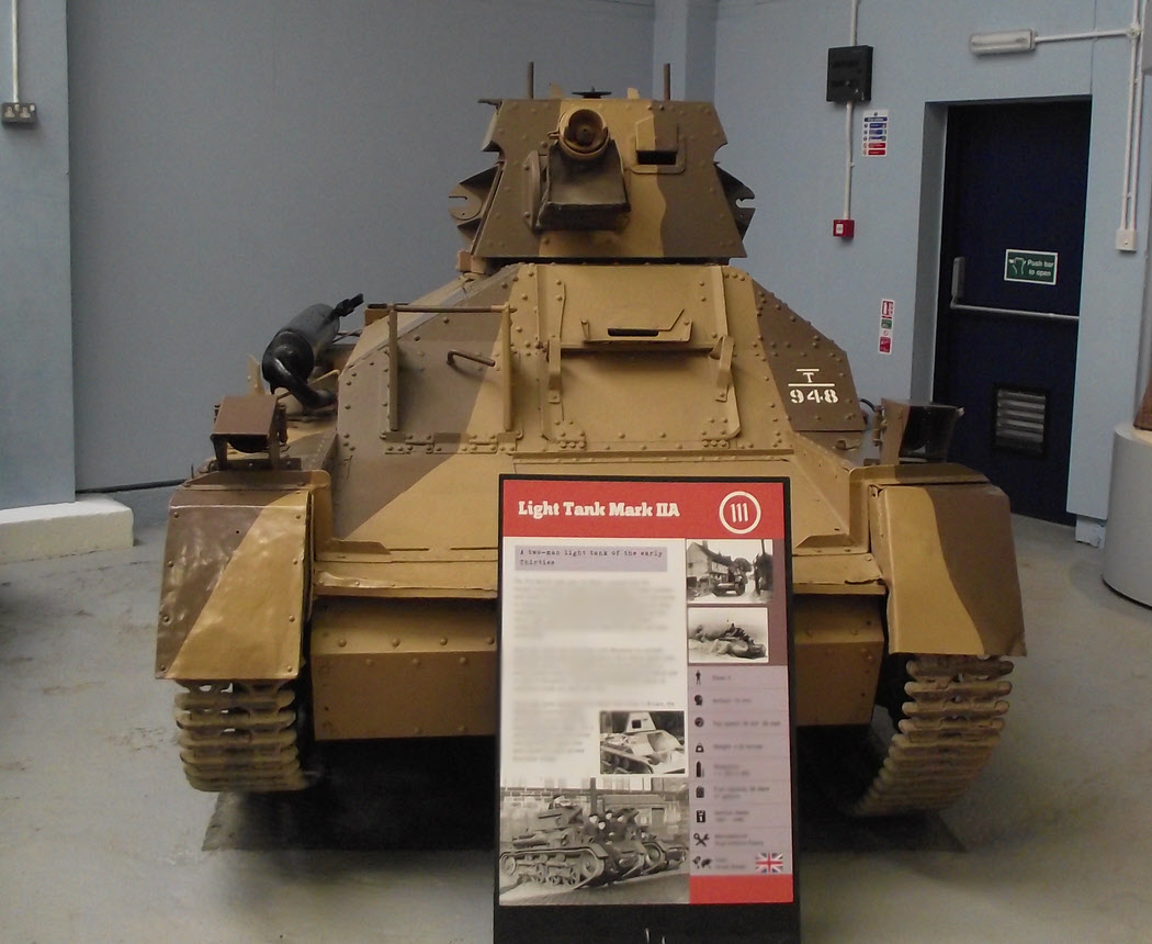 Light Tank Mark IIA from the front 