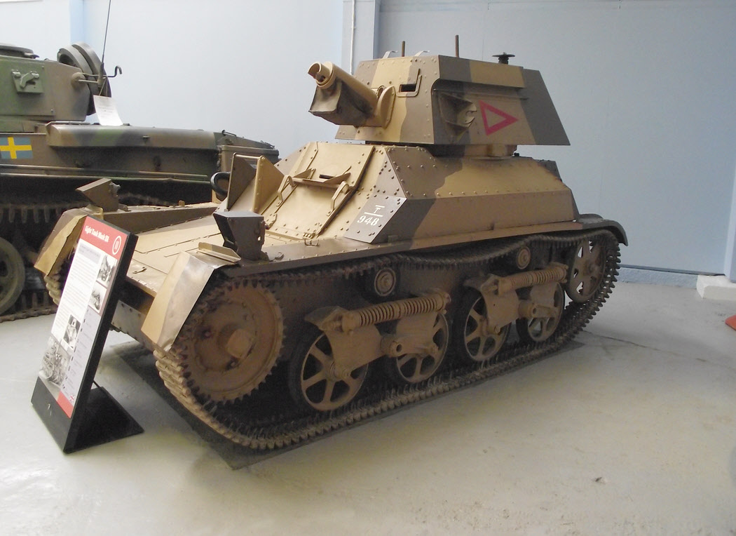 Light Tank Mark IIA from the left 