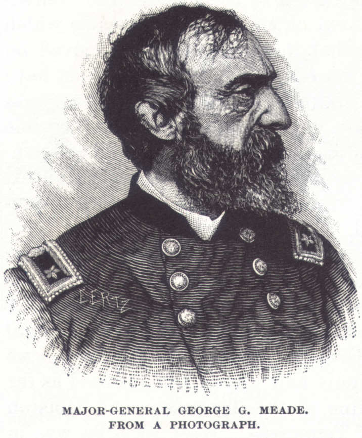 Portrait of Major-General George G. Meade  in profile