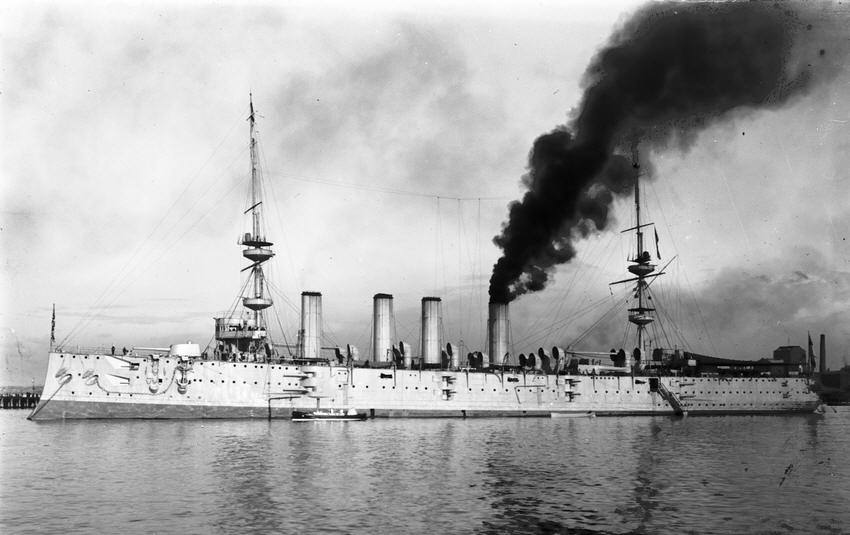 Powerful Class Cruiser after 1902-1904 refit 