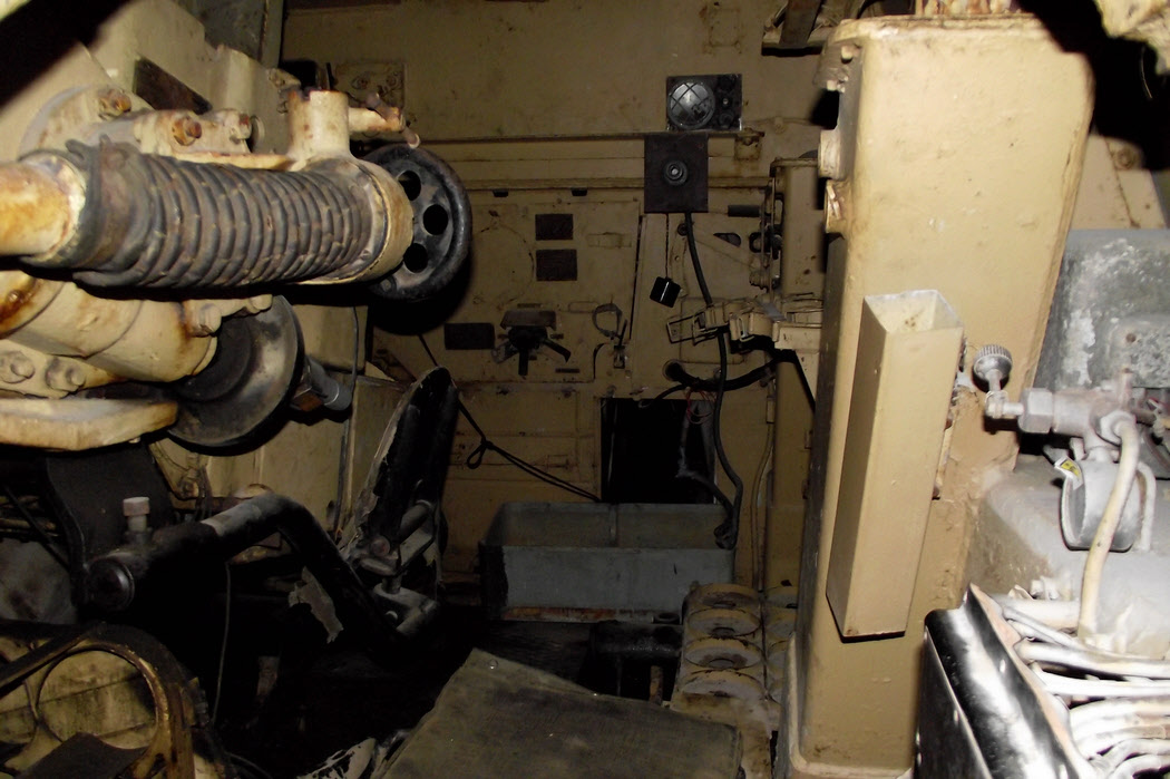 Interior of SU-100 Tank Destroyer 