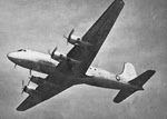 Douglas C-54 Skymaster from below 