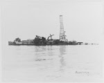 USS Alabama (BB-8) after being sunk in bombing tests, 