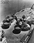 1.1in AA guns on fantail of USS Astoria (CA-34) 