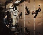 Central Control Space, USS Bennington (CV-20), 1945 