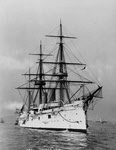 USS Chicago (1885) from the front 