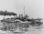 USS Colhoun (DD-85) in dazzle camouflage, 1919 