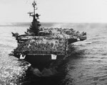 USS Coral Sea (CVA-43) after 11 months in West Pacific 