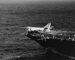 A-3 Skywarrior launches from USS Coral Sea (CVA-43), 1972 