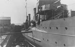 USS Dale (DD-4) in dry dock, Gibraltar, 1918 