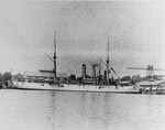 USS Denver (C-14) at Mare Island, c. 1912 