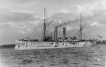 USS Detroit (C-10) at anchor, c.1893-1900 
