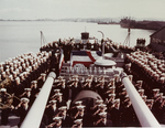 Commissioning Ceremony, USS Flint (CL-97), 31 August 1944 
