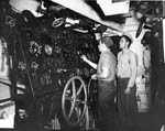 Engine room on USS Halford (DD-480) 