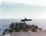 TBM Avengers and SB2C Helldivers on USS Hornet (CV-12)