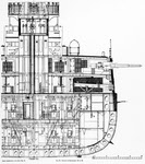 Midship Section of USS Kearsarge (BB-5)