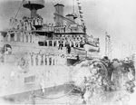 Prince of Wales leaves USS Kearsarge (BB-5), 1903 