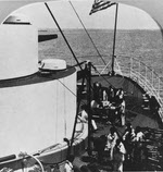 Loading ammo on quarterdeck, USS Kentucky (BB-6), c.1900 