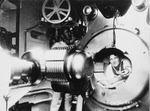 Cleaning 12in breech, USS Maine (BB-10)