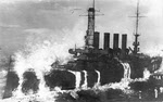 USS Memphis (ACR-10) driven ashore, 1916 