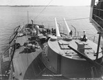 View forward over 12in turret, USS Mississippi (BB-23) 