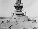 Front view of bridges, USS Mississippi (BB-41)