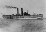 USS Montgomery (C-9) running trials, early 1890s 