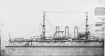 Outboard profile, USS New Jersey (BB-16), as modified 1907 