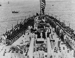 Memorial service on USS North Carolina (ACR-12) at Havana, 1912 
