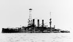 USS Ohio (BB-12) at Mare Island, 1909 