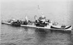 USS Ordronaux (DD-617) at sea 1945 