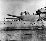 13in turret of USS Oregon (BB-3) after battle of Santiago 
