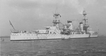 Side view of USS Pensacola (CA-24) 