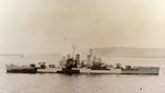 USS Saint Louis (CL-49) bombarding Guam, 21 July 1944 