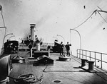 View forward from Poop Deck, USS San Francisco (C-5) 