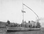 USS Trippe (DD-33) leaving Queenstown, December 1918 