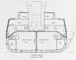 Midships section plan, USS Virginia (BB-13)