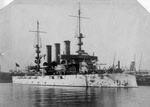 USS Virginia (BB-13) with Military Masts, c.1906-7 